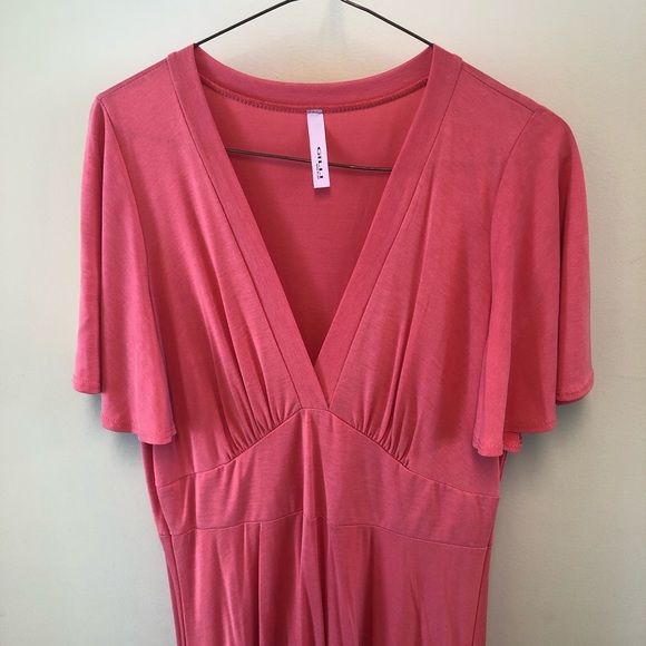 Gilli Coral Short Sleeve Dress - Picture 5 of 8